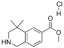 4,4-二甲基-1,2,3,4-四氢异喹啉-6-羧酸甲酯盐酸盐 结构式