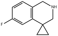 6'-氟-2',3'-二氢-1'H-螺[环丙烷-1,4'-异喹啉 结构式