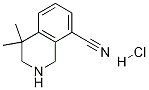 4,4-二甲基-1,2,3,4-四氢异喹啉-8-甲腈盐酸盐 结构式