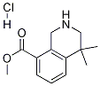 Methyl 4,4-diMethyl-1,2,3,4-tetrahydroisoquinoline-8-carboxylate hydrochloride 结构式