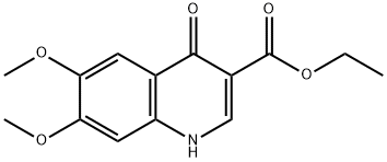6,7-二甲氧基-4-羟基喹啉-3-羧酸乙酯 结构式