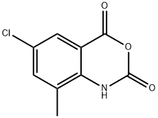 6-氯-8-甲基-2,4-二氢-1H-3,1-苯并噁嗪-2,4-二酮 结构式