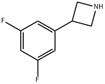 3-(3,5-Difluorophenyl)azetidine 结构式