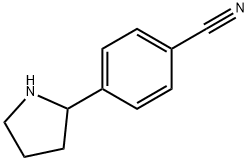 4-(2-吡咯烷基)苯甲腈 结构式