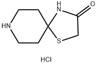 1-Thia-4,8-diazaspiro[4.5]decan-3-one hydrochloride 结构式