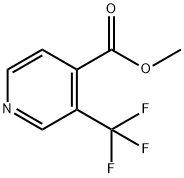 3-三氟甲基吡啶-4-甲酸甲酯 结构式