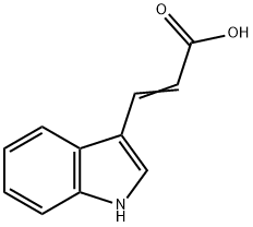 3-吲哚丙烯酸 结构式