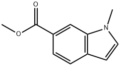 1-甲基-6-吲哚甲酸甲酯 结构式