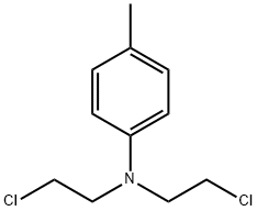 N,N-BIS(2-CHLOROETHYL)-4-METHYLANILINE 结构式