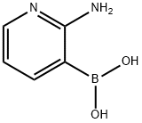 2-氨基吡啶-3-硼酸 结构式