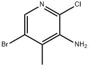 2-氯-3-氨基-4-甲基-5-溴吡啶 结构式