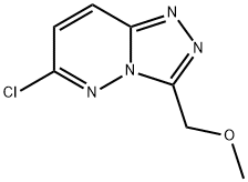 6-CHLORO-3-(METHOXYMETHYL)[1,2,4]TRIAZOLO[4,3-B]PYRIDAZINE 结构式