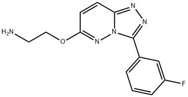 (2-{[3-(3-FLUOROPHENYL)[1,2,4]TRIAZOLO[4,3-B]PYRIDAZIN-6-YL]OXY}ETHYL)AMINE 结构式