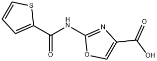 2-[(2-THIENYLCARBONYL)AMINO]-1,3-OXAZOLE-4-CARBOXYLIC ACID 结构式