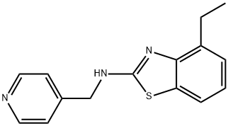 4-ETHYL-N-(PYRIDIN-4-YLMETHYL)-1,3-BENZOTHIAZOL-2-AMINE 结构式