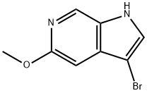 3-溴-5-甲氧基-6-氮杂吲哚 结构式