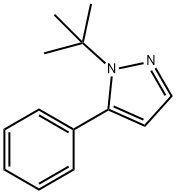 1 -叔丁基- 5 -苯基- 1H -吡唑 结构式