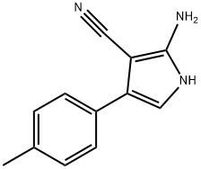 2-氨基-4-(对-甲苯基)-1H-吡咯-3-甲腈 结构式