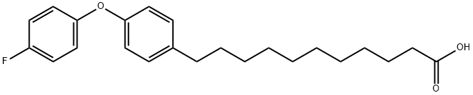 11-[4-(4-Fluorophenoxy)phenyl]undecanoic acid 结构式