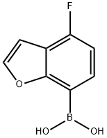 4-氟苯并呋喃-7-硼酸 结构式