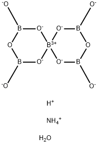 五硼酸铵四水合物 结构式
