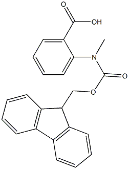 FMOC-N-甲基-2-氨基苯甲酸 结构式