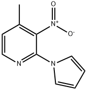 4-Methyl-3-nitro-2-(1H-pyrrol-1-yl)pyridine 结构式