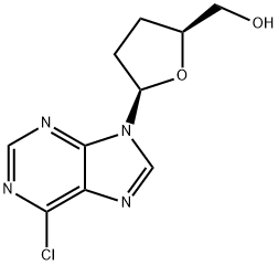 (2S,5R)-5-(6-Chloro-9H-purine-9-yl)tetrahydro-2-furanmethanol 结构式