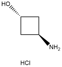 反式-3-氨基环丁醇盐酸盐 结构式