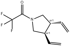 Pyrrolidine, 3,4-diethenyl-1-(trifluoroacetyl)-, trans- (9CI) 结构式