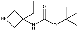 (3-乙基氮杂环丁烷-3-基)氨基甲酸叔丁酯 结构式