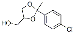 2-(4-Chlorophenyl)-2-methyl-1,3-dioxolane-4-methanol 结构式