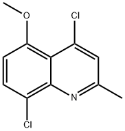 4,8-Dichloro-5-methoxy-2-methylquinoline 结构式