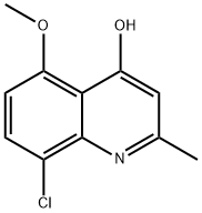 8-氯-5-甲氧基-2-甲基喹啉-4-醇 结构式