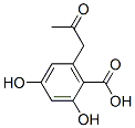 2,4-dihydroxy-6-(2-oxopropyl)benzoic acid 结构式