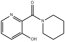 1-[(3-hydroxy-2-pyridyl)carbonyl]piperidine  结构式