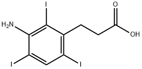 3-(3-氨基-2,4,6-三碘-苯基)丙酸 结构式