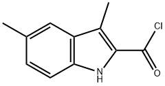 1H-Indole-2-carbonyl chloride, 3,5-dimethyl- (9CI) 结构式