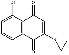 2-aziridinyl-5-hydroxy-1,4-naphthoquinone 结构式