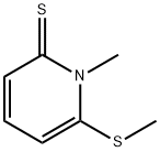 2(1H)-Pyridinethione,  1-methyl-6-(methylthio)- 结构式