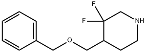 4-[(benzyloxy)Methyl]-3,3-difluoropiperidine 结构式