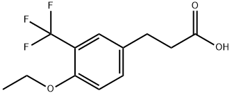 3-(4-乙氧基-3-(三氟甲基)苯基)丙酸 结构式