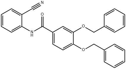 3,4-bis(benzyloxy)-N-(2-cyanophenyl)benzaMide 结构式