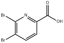 5,6-二溴-2-吡啶羧酸 结构式