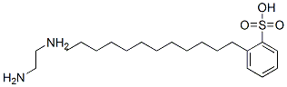 dodecylbenzenesulphonic acid, compound with ethylenediamine (2:1) 结构式