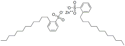 zinc dodecylbenzenesulphonate 结构式