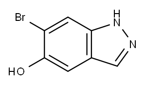 6-溴-5-羟基-1H-吲唑 结构式