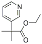 2-甲基-2-(3-吡啶基)丙酸乙酯 结构式