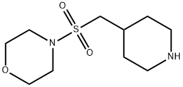 Morpholine, 4-[(4-piperidinylmethyl)sulfonyl]- 结构式