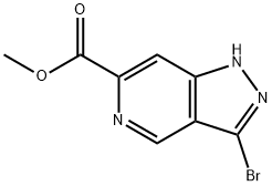 3-溴吡唑[4,3-C]吡啶-6-羧酸甲酯 结构式